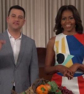 Jimmy Kimmel and Michelle Obama